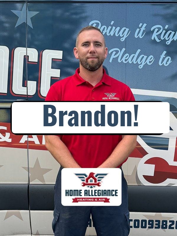 Home Allegiance personalized review request showing the customer's name Brandon